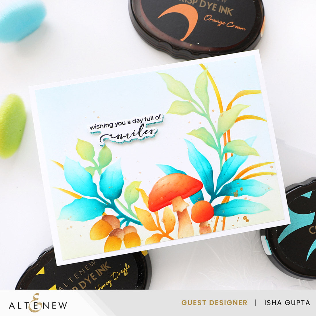 Altenew Woodland Path Coloring Stencils alt10987 smiles