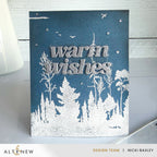 Altenew Woodland Silhouette Clear Stamp alt11538 warm wishes card