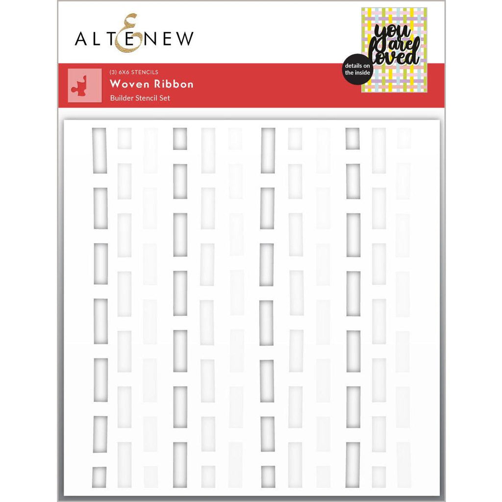 Altenew Woven Ribbon Builder Stencils alt10595