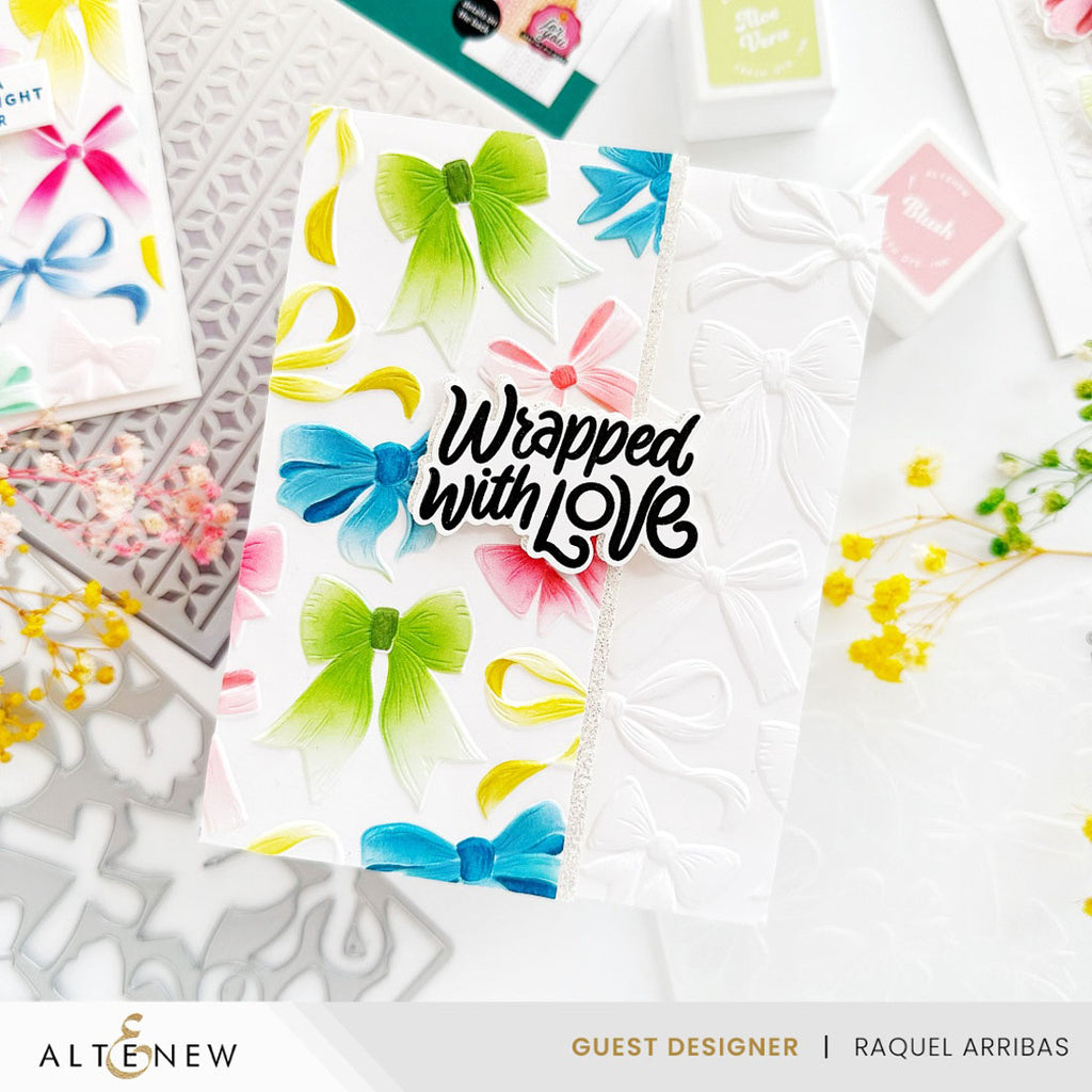 Altenew Wrapped With Love Clear Stamp Die and Press Plate Set bows