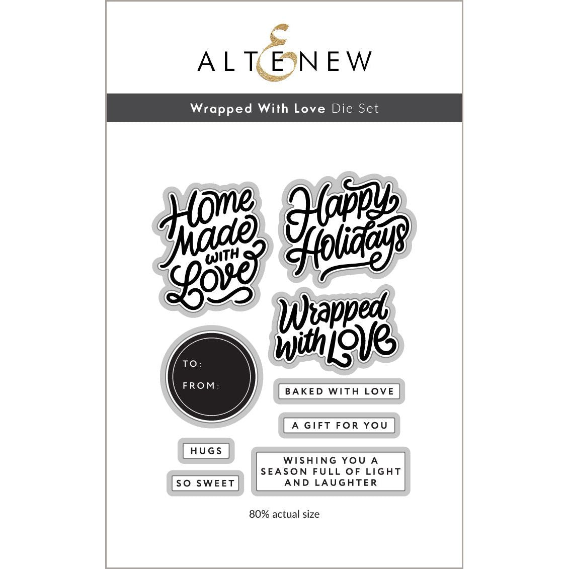 Altenew Wrapped With Love Clear Stamp Die and Press Plate Set product image 2