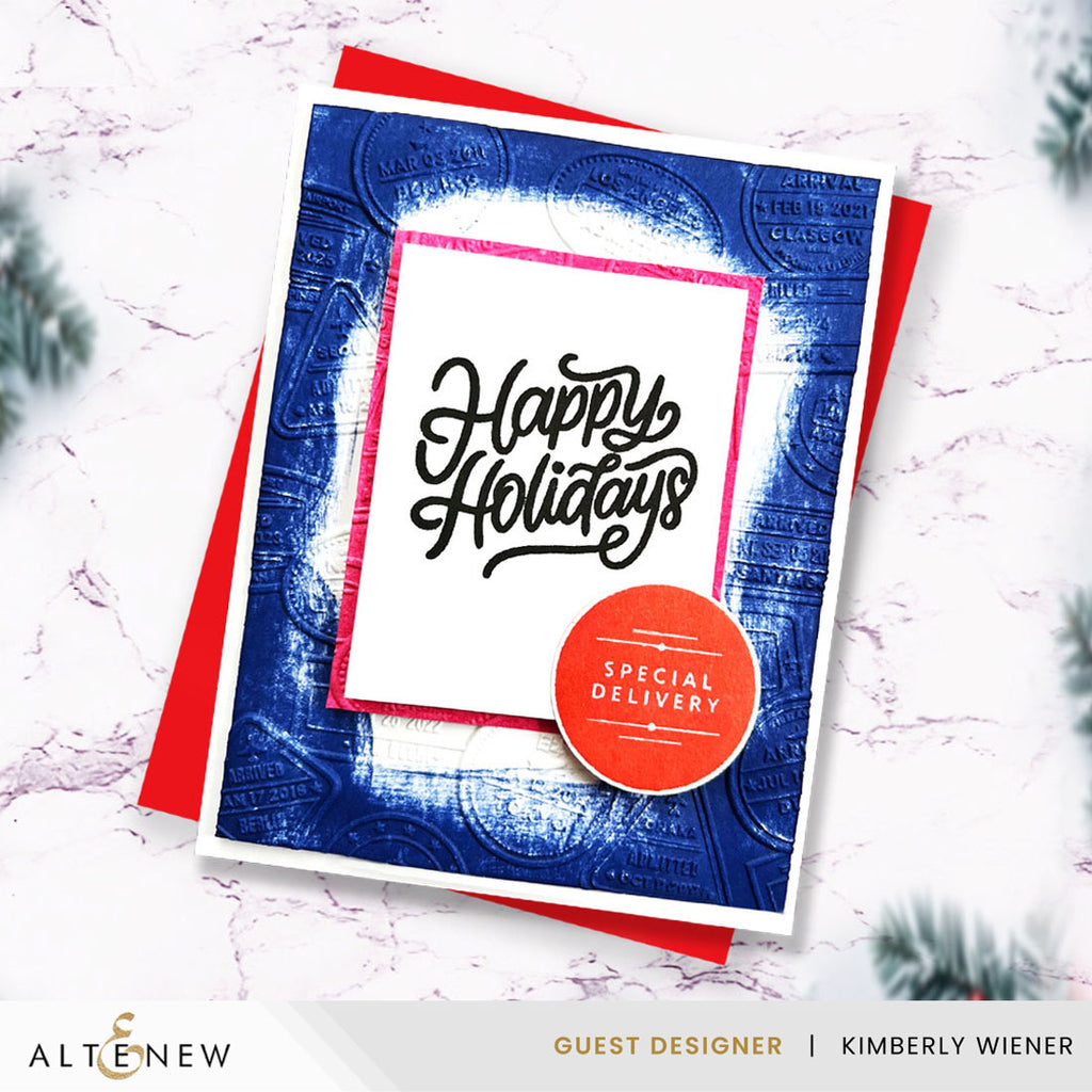 Altenew Wrapped With Love Press Plates alt10927 happy holidays