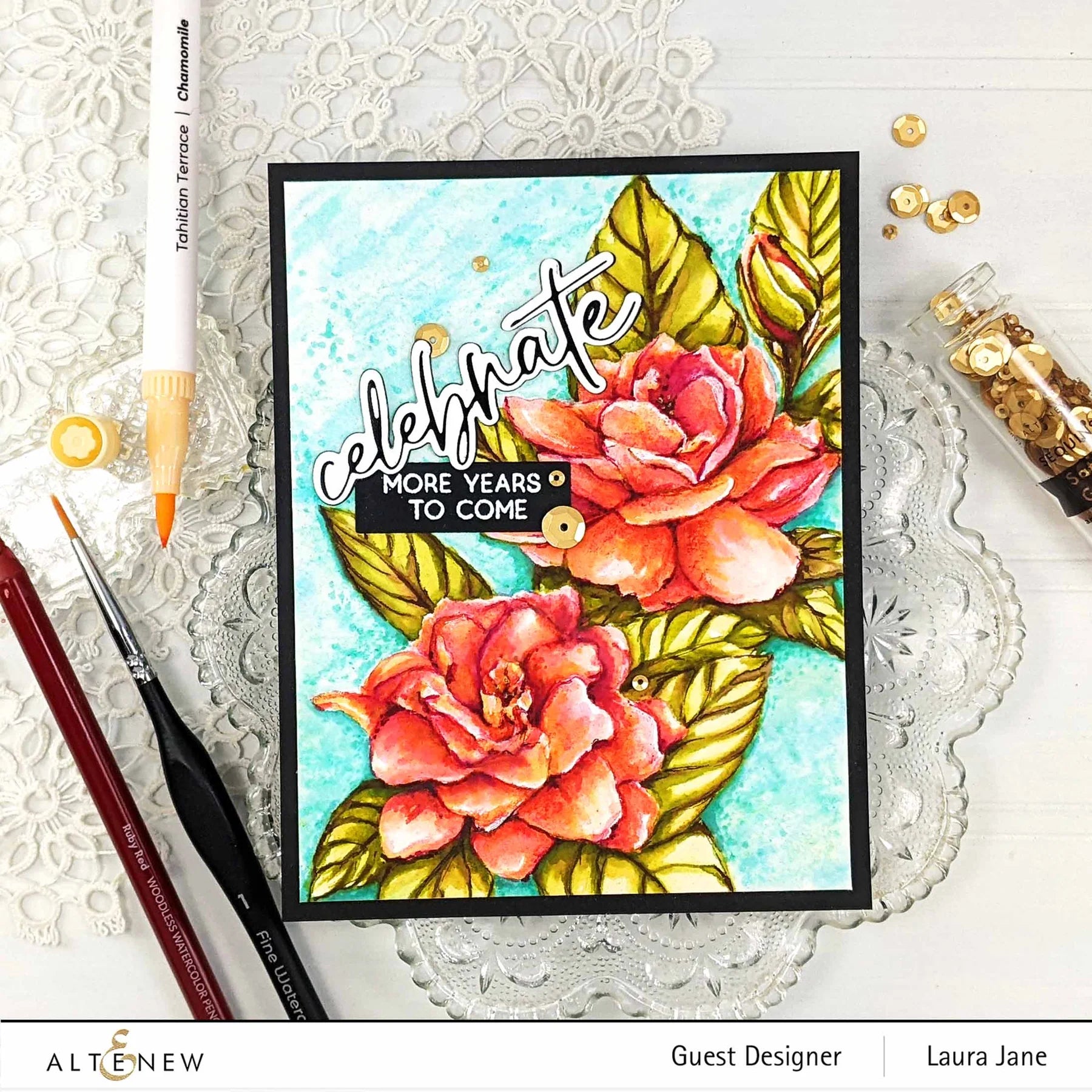 Altenew Zanzibar Water Based Dual Tip Pens alt6462 celebrate