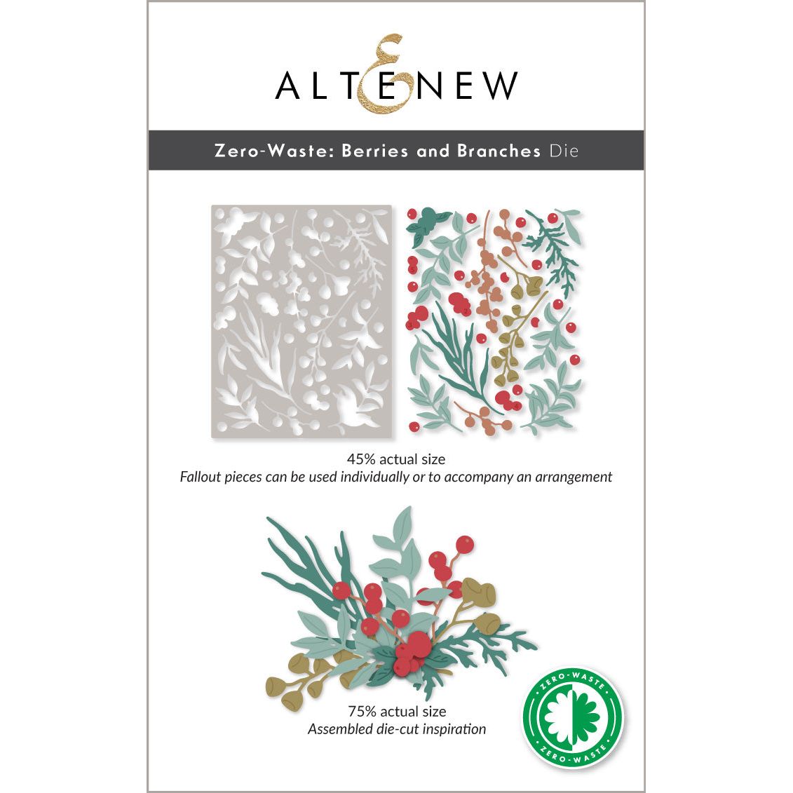 Altenew Zero-Waste Berries and Branches Die alt10701