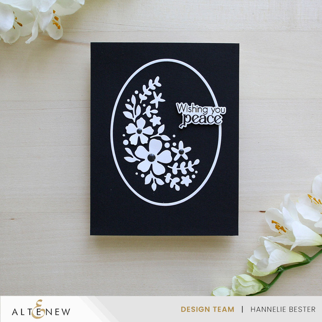 Altenew Zero-Waste Oval Serenity Dies alt10802 peace