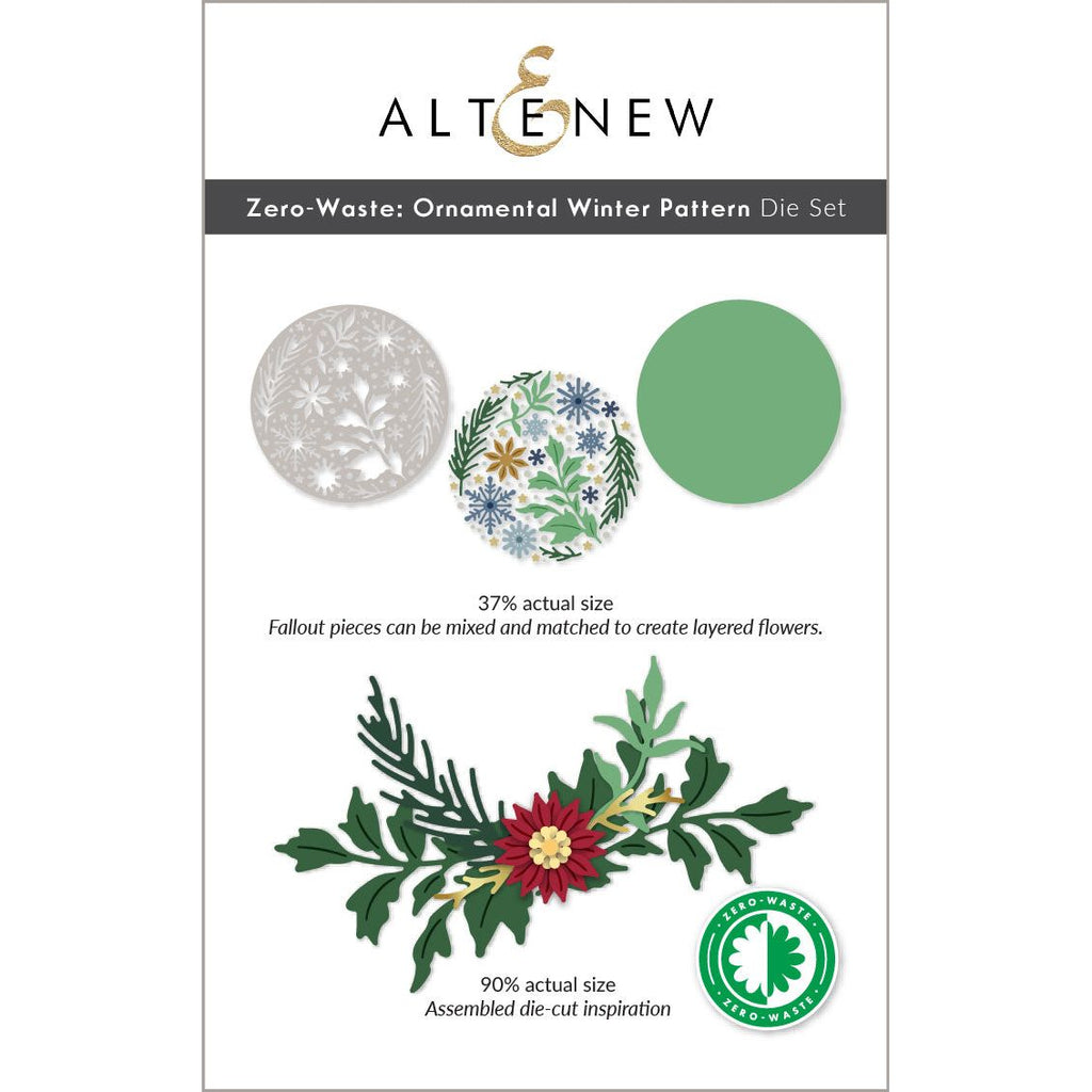 Altenew ZeroWaste Ornamental Winter Pattern Die alt10929