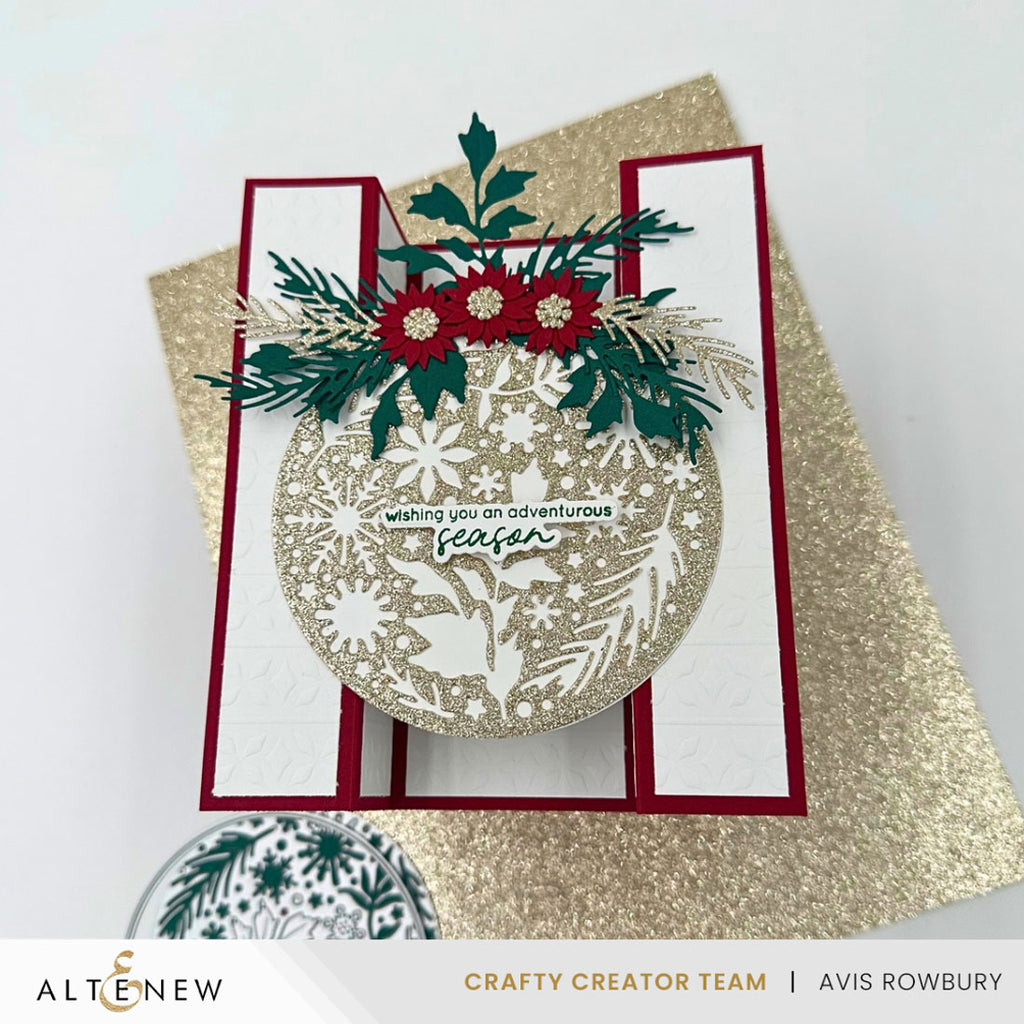 Altenew ZeroWaste Ornamental Winter Pattern Die alt10929 flowers