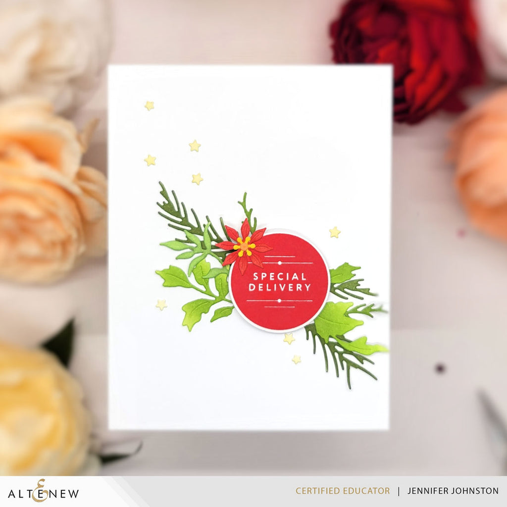 Altenew ZeroWaste Ornamental Winter Pattern Die alt10929 greenery