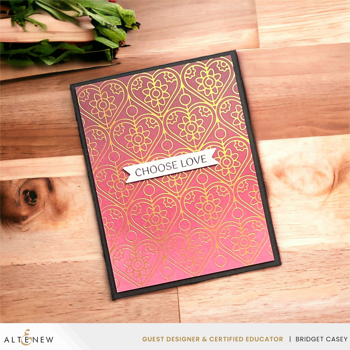 Altenew Dainty Hearts Hot Foil Plates alt8700 choose love