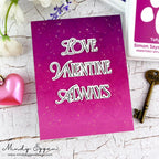 Simon Says Stamp Always and Forever Companions Wafer Dies 1246sdc To Be Loved Valentine's Day Card | color-code:ALT08
