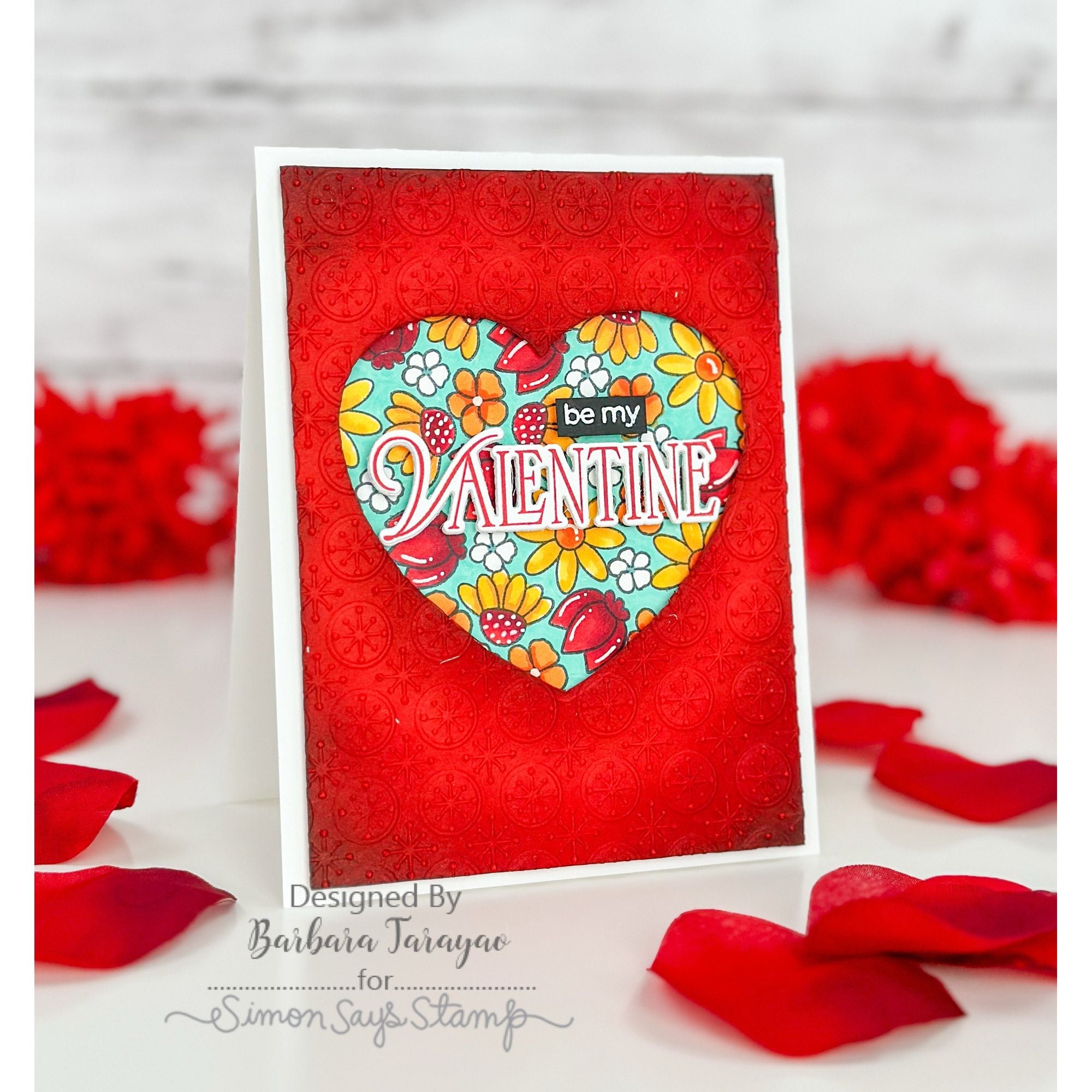 Simon Says Stamps and Dies Always and Forever set912af To Be Loved Valentine's Day Card