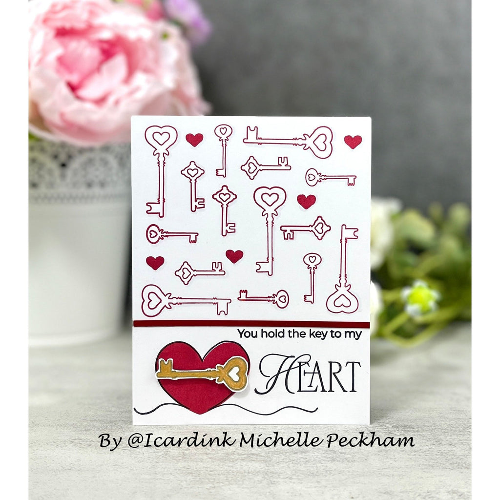 Simon Says Clear Stamps Always and Forever 2162ssc To Be Loved Valentine's Day Card