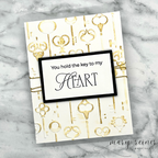 Simon Says Clear Stamps Always and Forever 2162ssc To Be Loved Valentine's Day Card