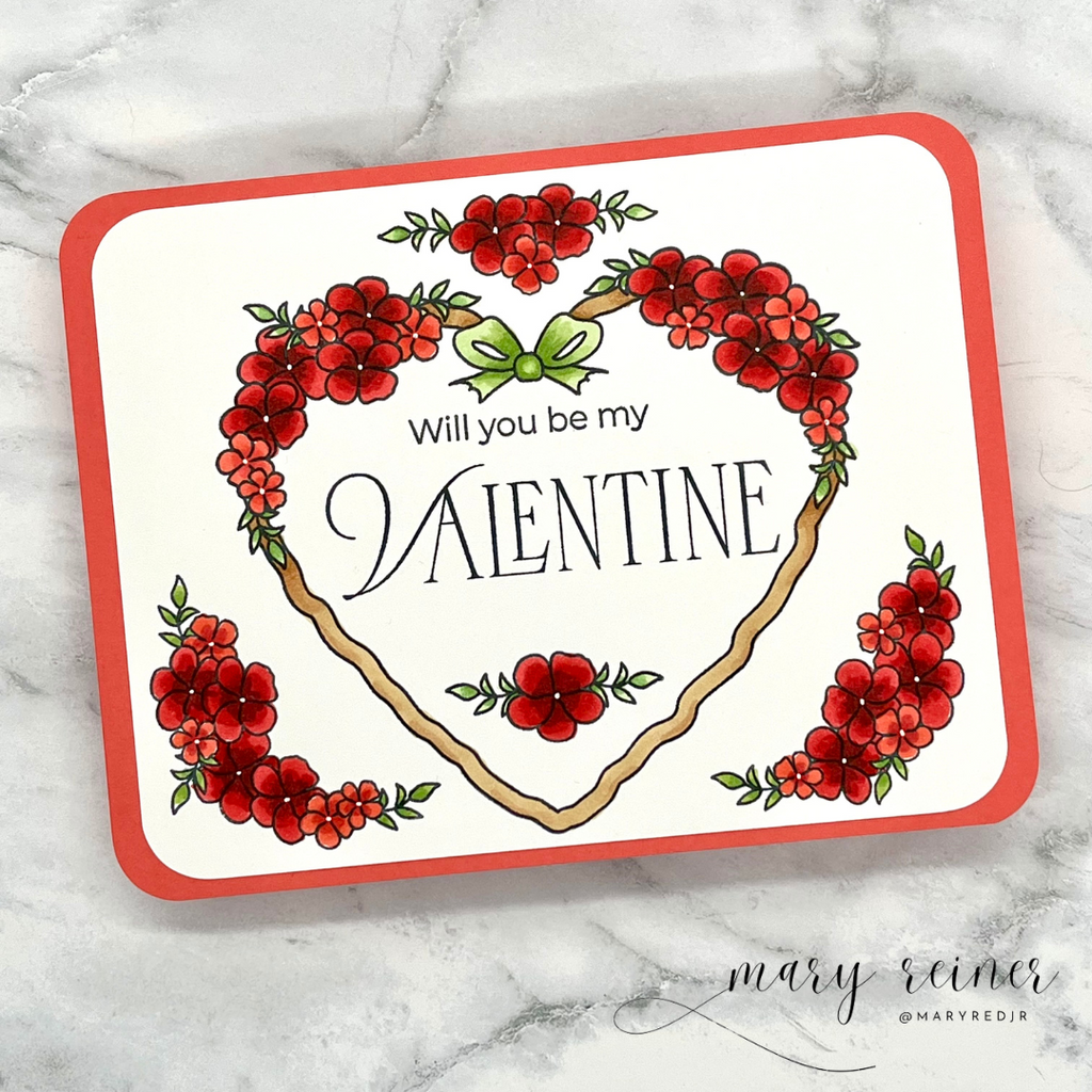 Simon Says Stamps and Dies Always and Forever set912af To Be Loved Valentine's Day Card