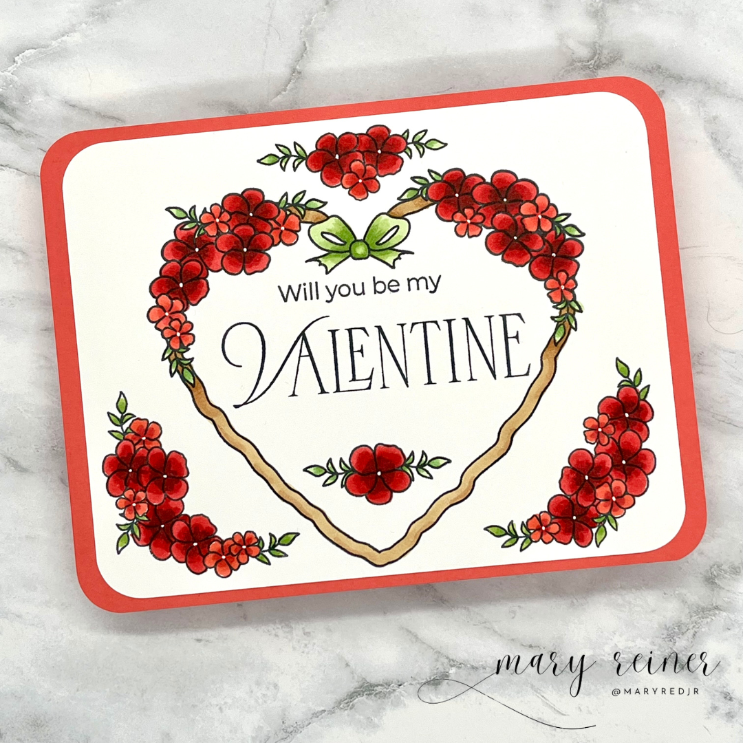 Simon Says Stamps and Dies Always and Forever set912af To Be Loved Valentine's Day Card