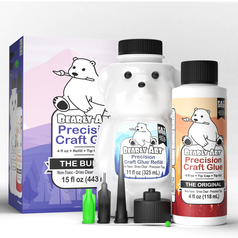 Bearly Art THE BUNDLE Precision Craft Glue pcg15e
