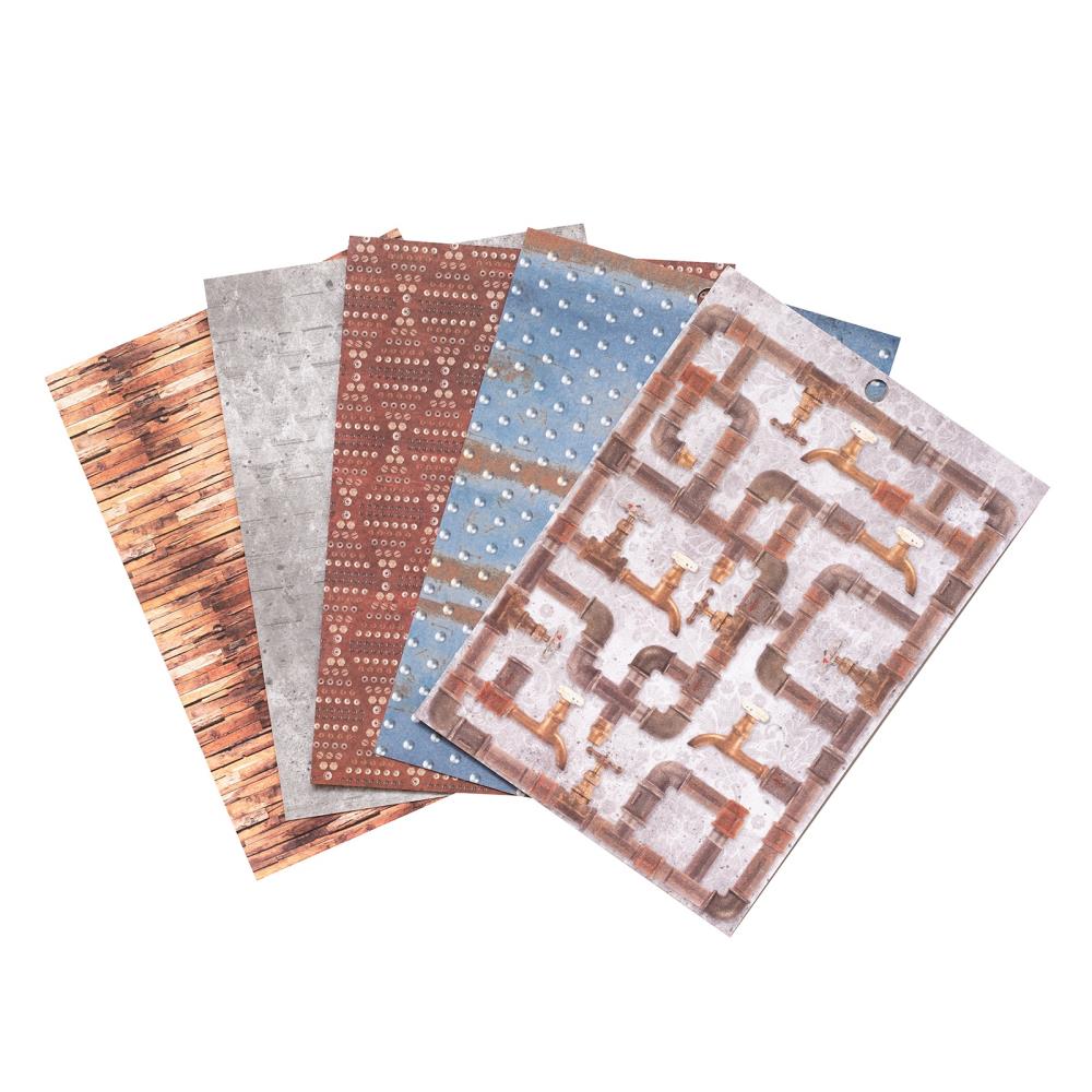 American Crafts Park Lane Industrial 6 x 8 Paper Pad 615105 samples