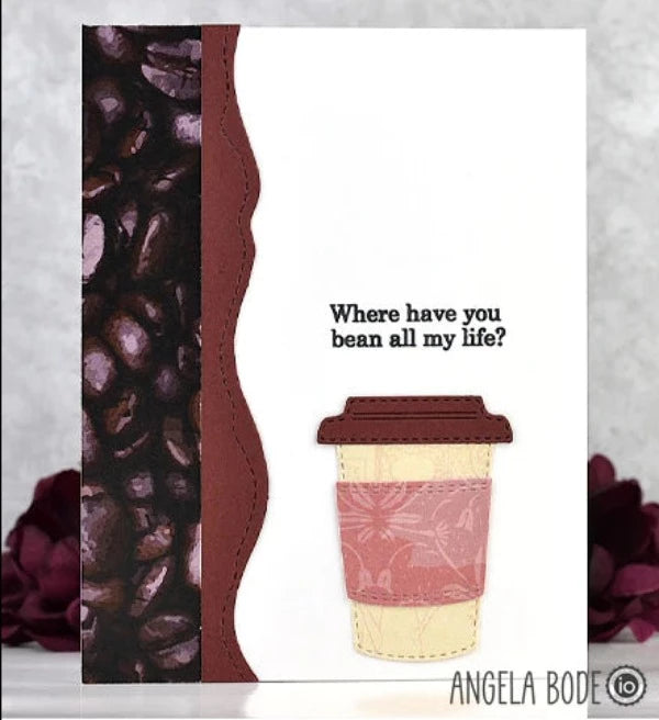 Impression Obsession Clear Stamps Coffee Love mc1218 coffe beans