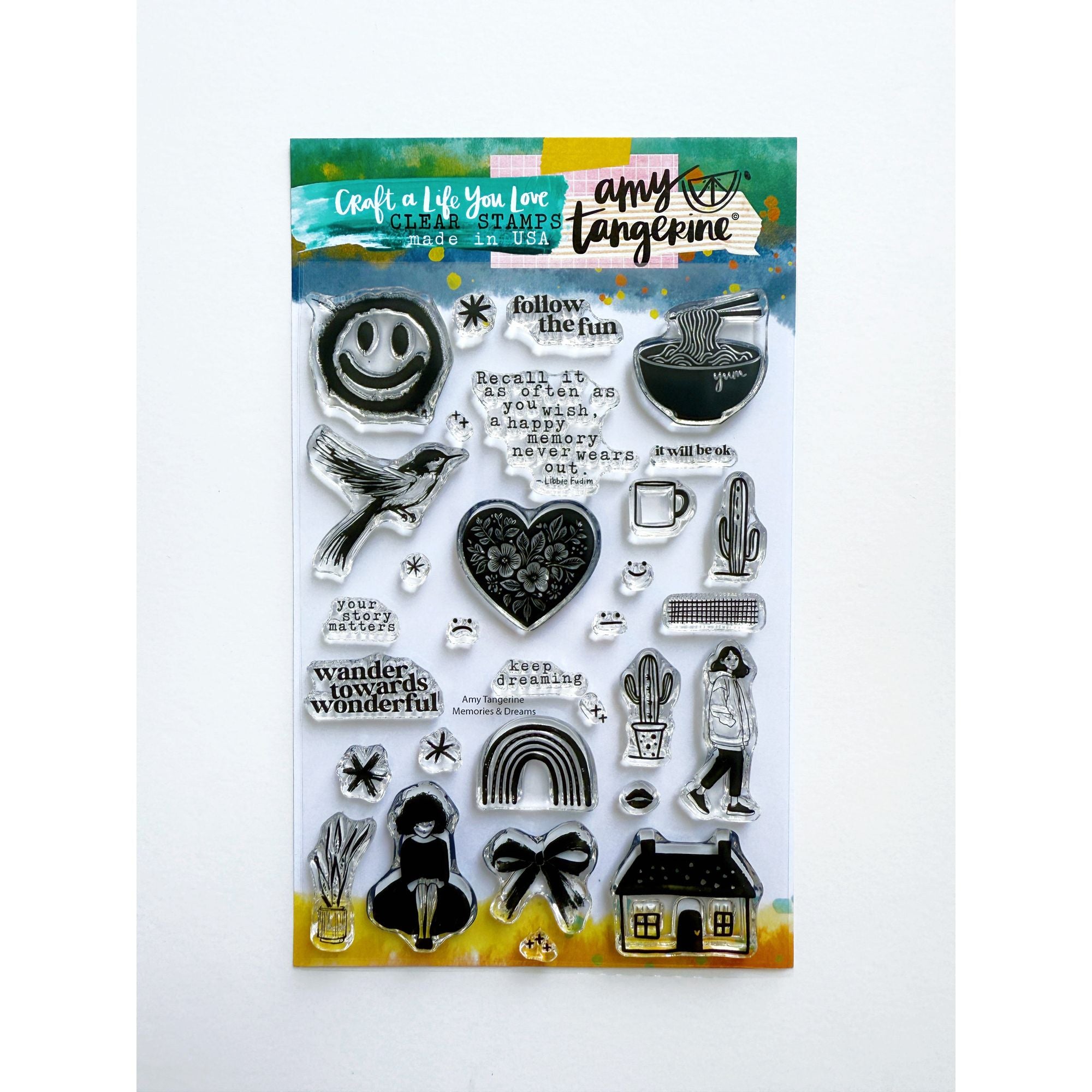 Amy Tangerine Memories and Dreams Stamps