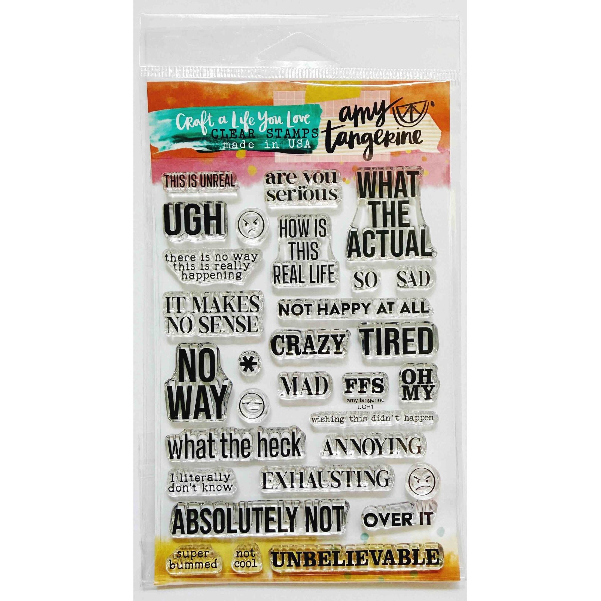 Amy Tangerine Ugh 1 Stamps