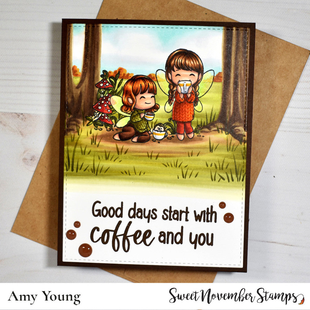 Sweet November Stamps Coffwees Clear Stamp Set sns-fa-cw-23 amy