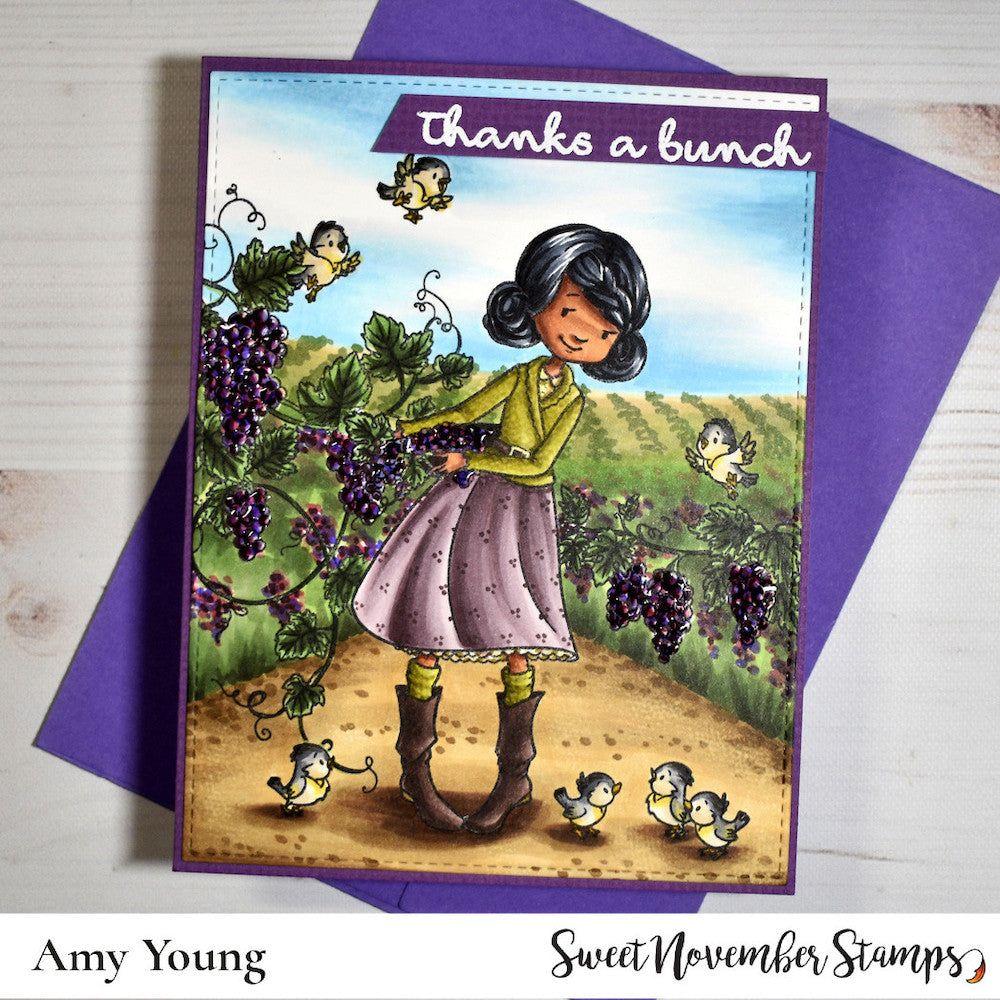 Sweet November Stamps Thanks a Bunch Clear Stamp Set sns-bb-gr-23 Amy