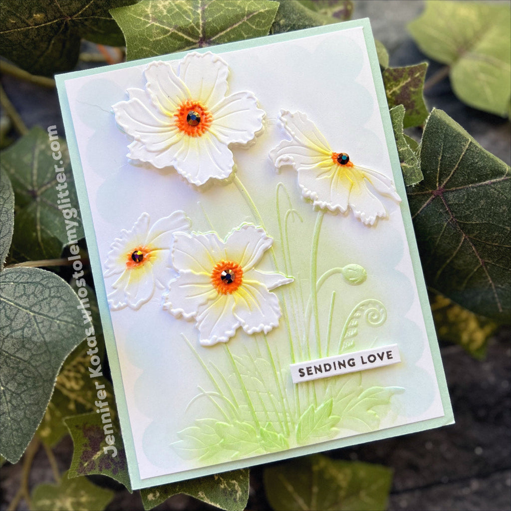Simon Says Stamp Embossing Folder And Dies Anemone Cluster sfd331 Out Of This World