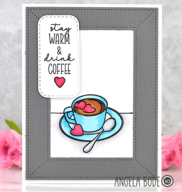 Impression Obsession Clear Stamps Cozy Vibes cl1280 stay warm
