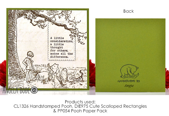 Impression Obsession Pooh 6 x 6 Paper Pad pp054 consideration