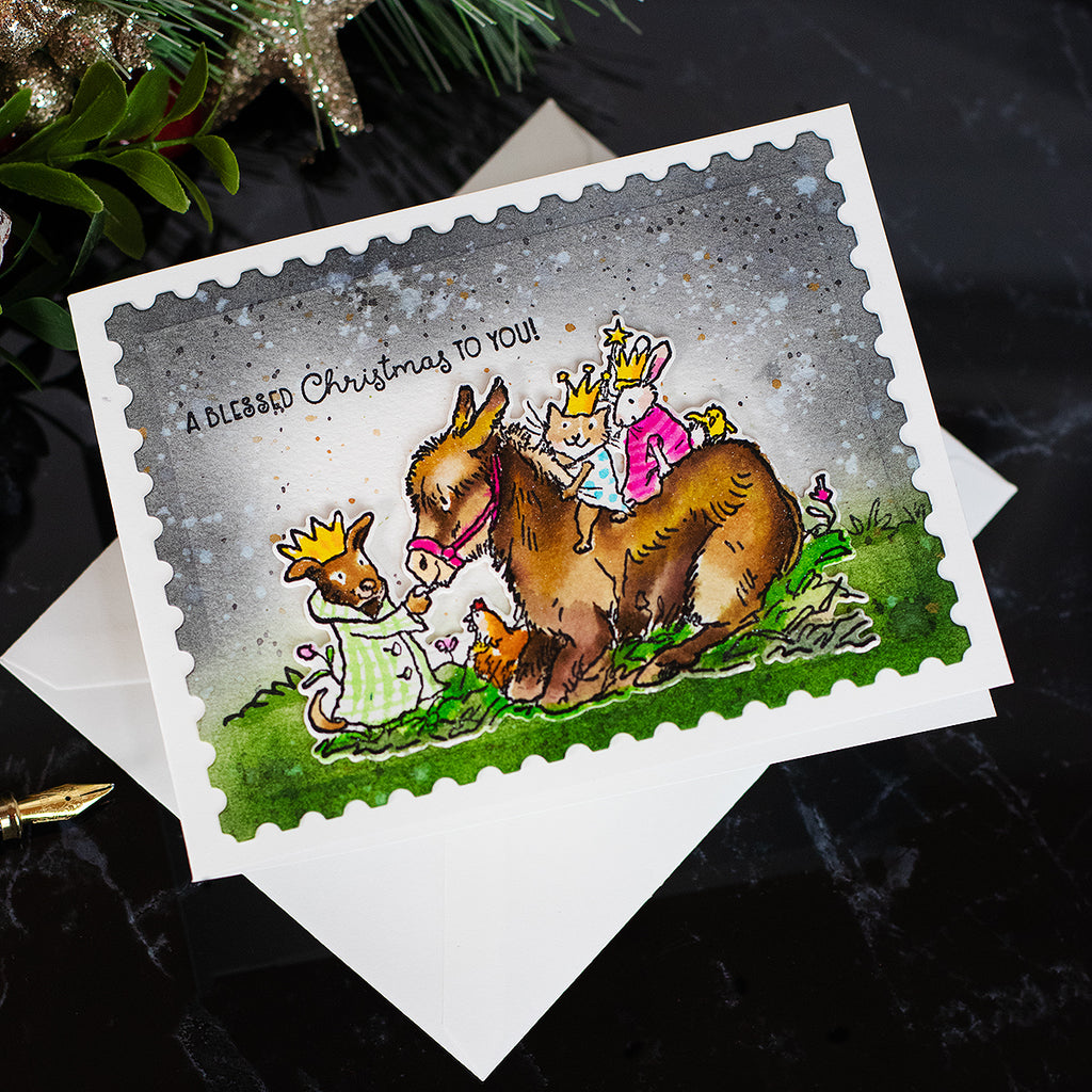 Colorado Craft Company Anita Jeram 3 Kings Clear Stamps AJ822 blessed christmas | color-code:ALT01