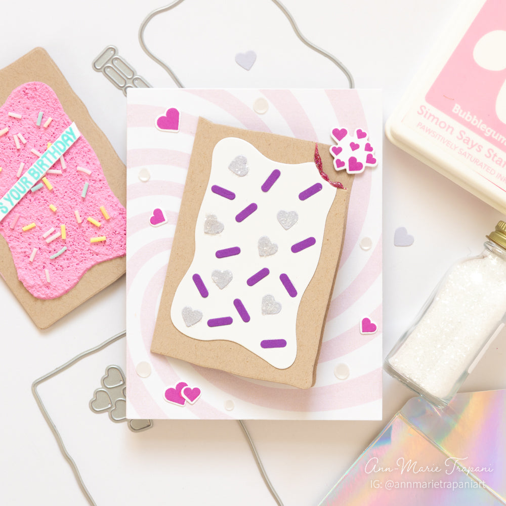 Simon Says Stamp Toaster Pastry Wafer Dies 1519sd Heart to Heart
