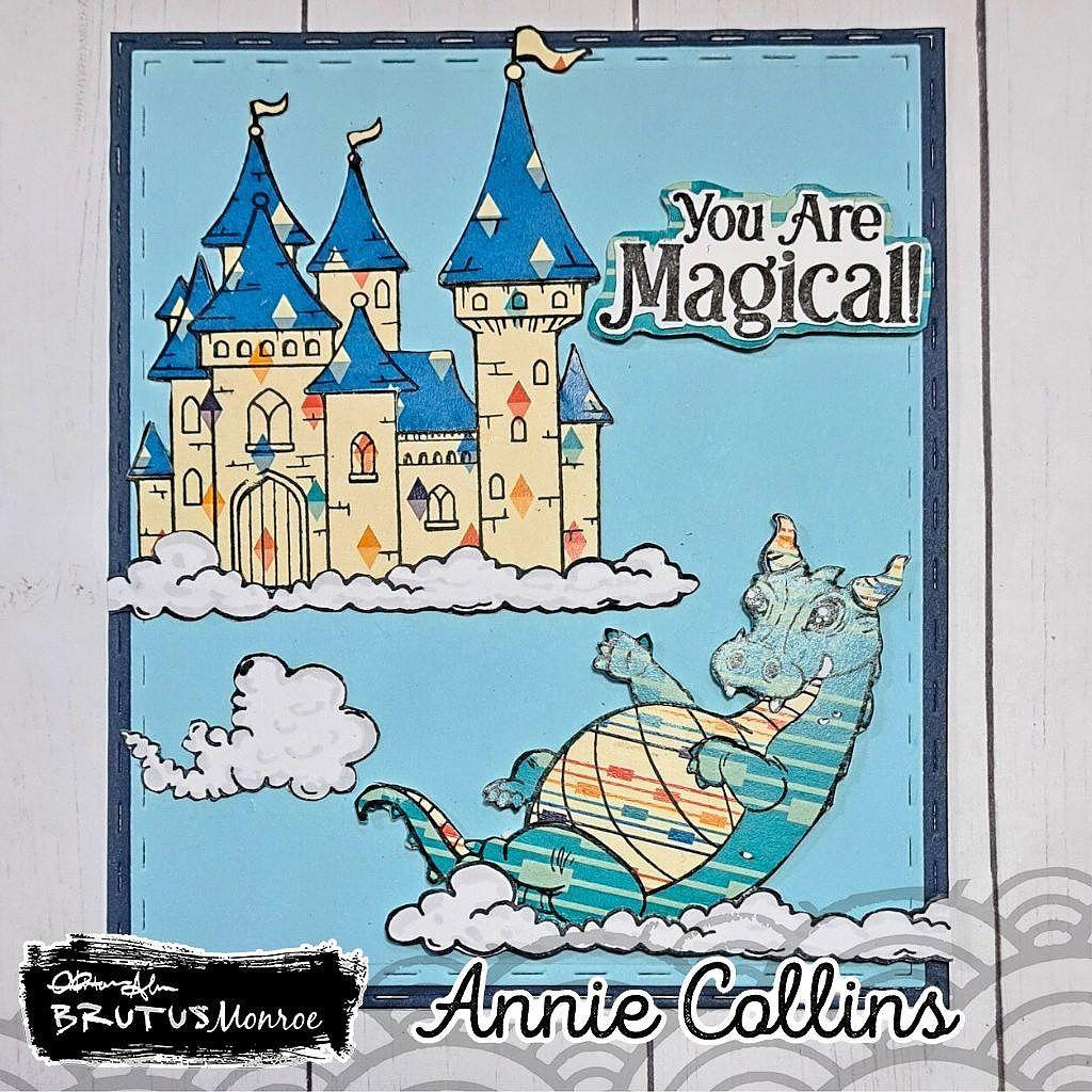 Brutus Monroe Retro Rainbow 6x6 Paper Pad bru3451 castle