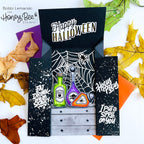 Honey Bee GRAIN AND GRUNGE 6 x 8.5 Paper Pad hbpa-037 Witch’s Apothecary Cabinet Card | color-code:ALT01