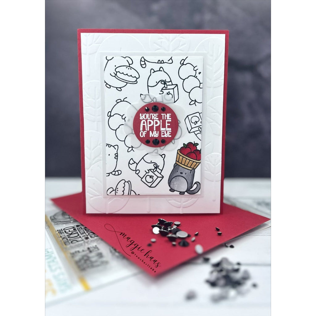 Simon Says Clear Stamps Apple of My Eye 3239ssc STAMPtember Friend Card