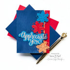 Simon Says Stamp Appreciate You Wafer Dies 1047sd Be Bold Appreciate You Card