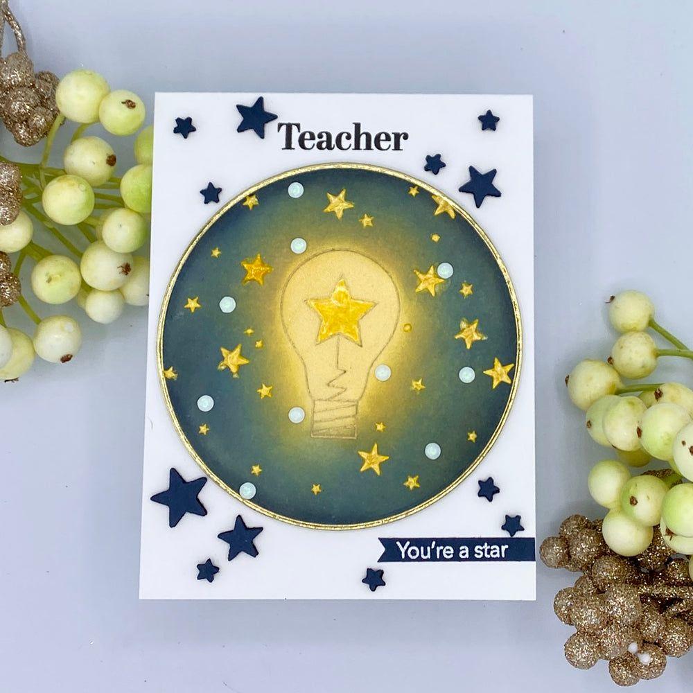 Simon Says Clear Stamps Appreciate You 3037ssc Celebrate Teacher Card | color-code:ALT05