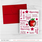 Simon Says Clear Stamps Appreciate You 3037ssc Celebrate Teacher Card | color-code:ALT09