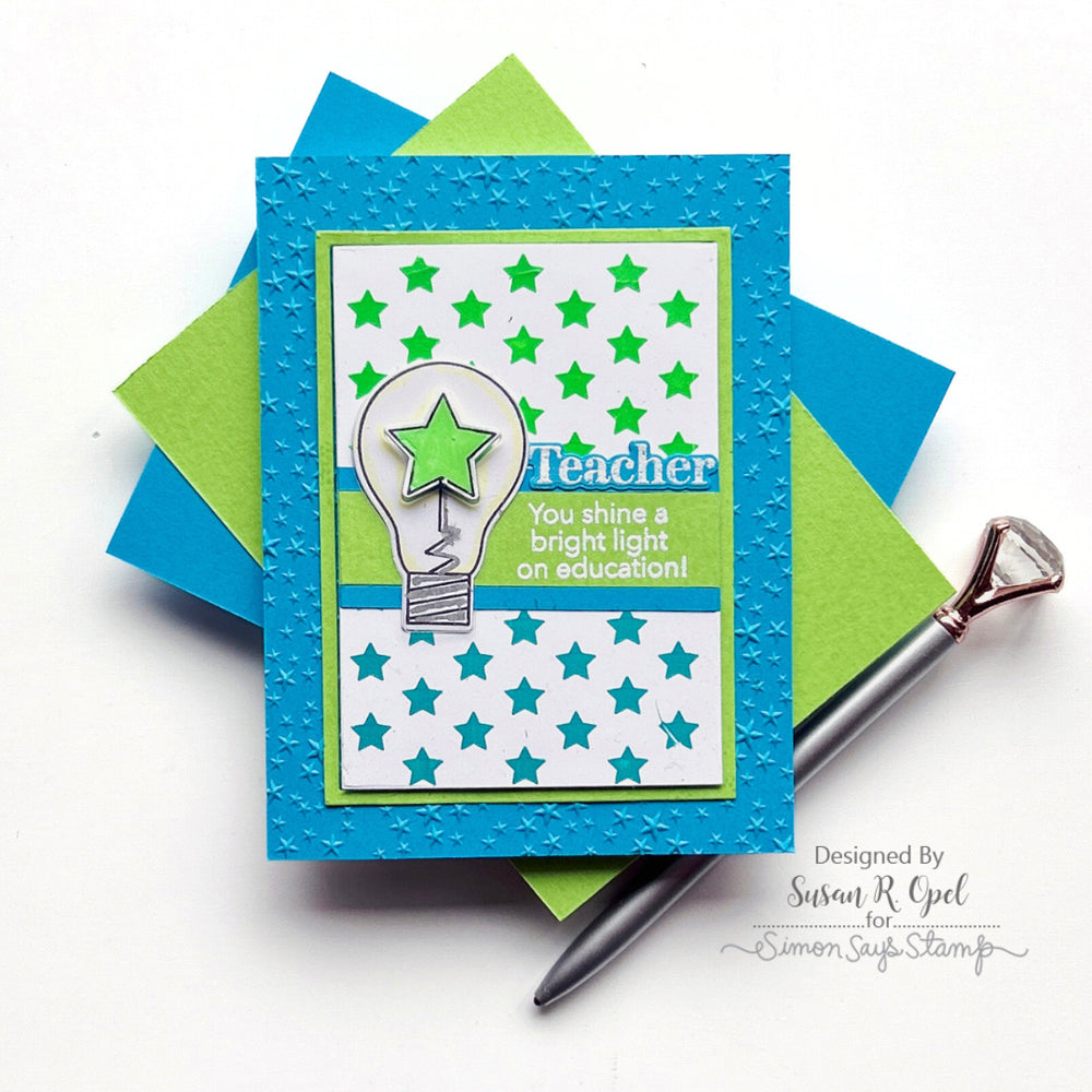 Simon Says Clear Stamps Appreciate You 3037ssc Celebrate Teacher Card