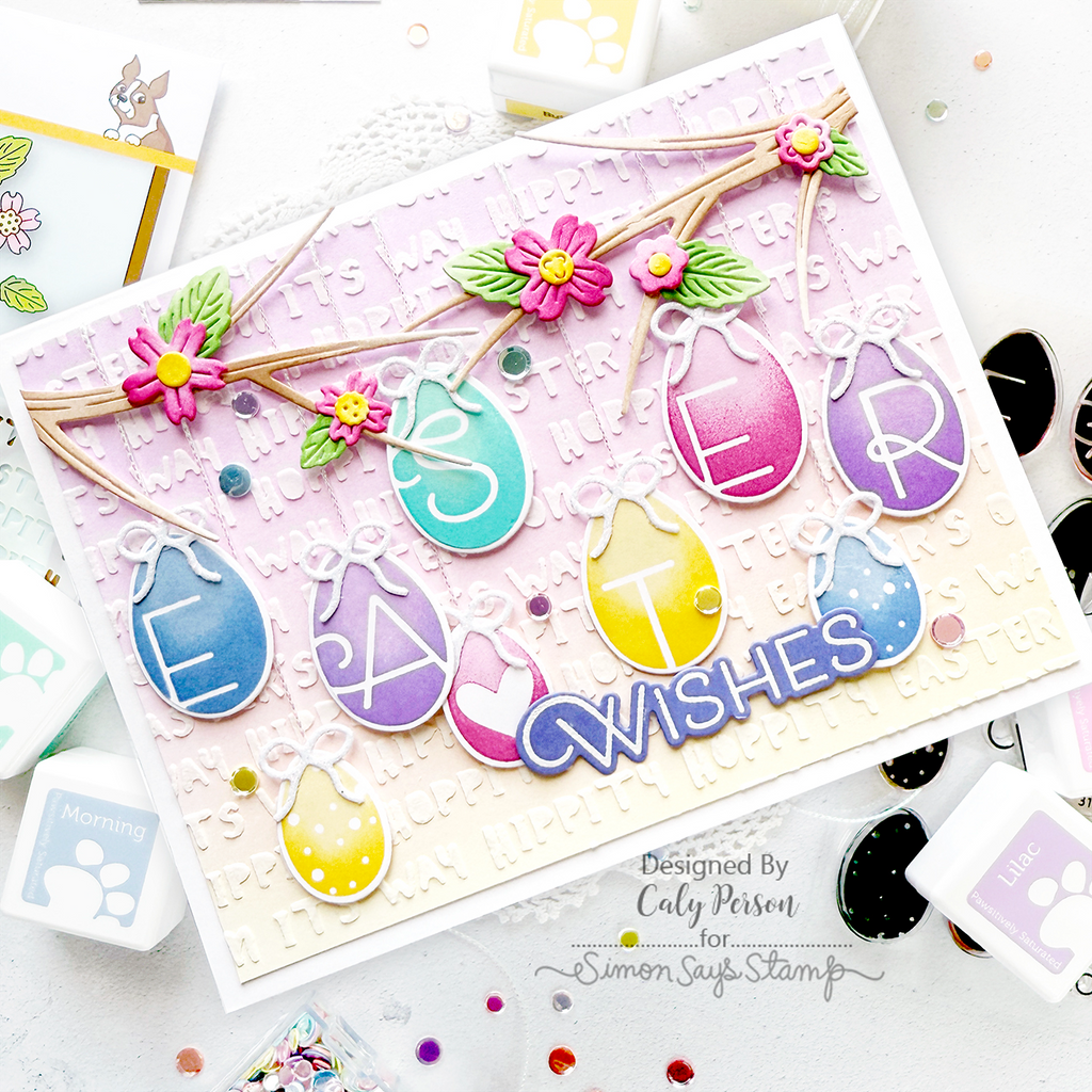 Simon Says Stamp Whimsical Branch Frame Wafer Dies s1024 Rain or Shine Easter Card | color-code:ALT06