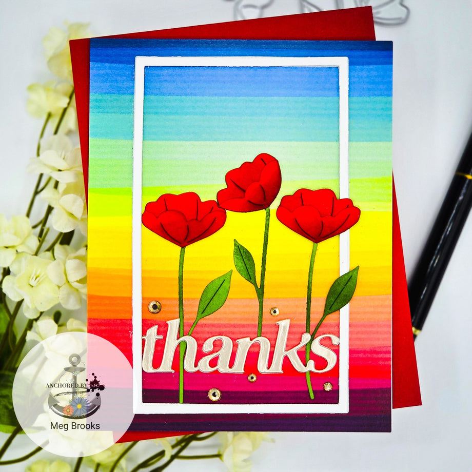 Simon Says Stamp Arctic Poppies Wafer Dies s1009 Friend Like You