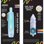 Arden Creative Studio 360 Glue Dot Pen and Refill Bundle