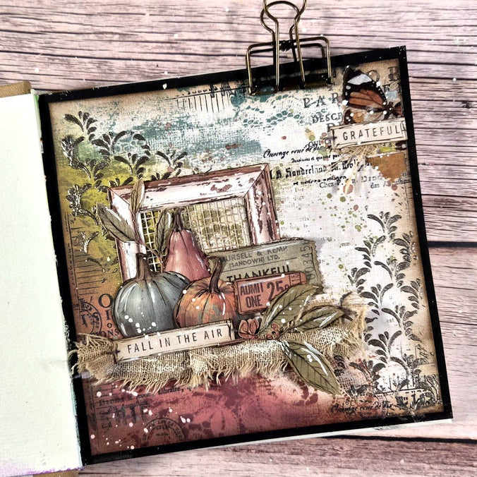 Arden Creative Studio Amber Ledgers 6x8 Paper Pad acspp0033 pumpkins butterfly grateful card vicky  papaioannou | color-code:ALT01