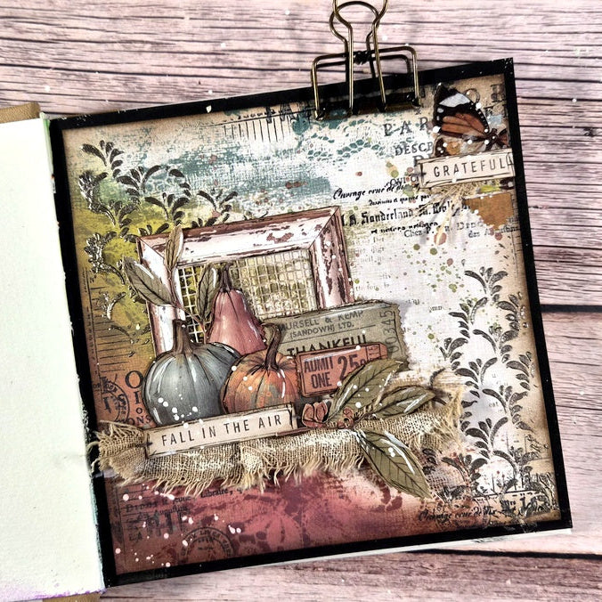 Arden Creative Studio Amber Ledgers Essentials Laser Cuts acslc0012 pumpkins grateful butterfly tickets card vicky papaioannou | color-code:ALT01