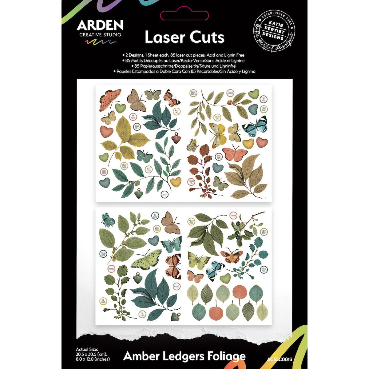 Arden Creative Studio Amber Ledgers Foliage Laser Cuts acslc0013