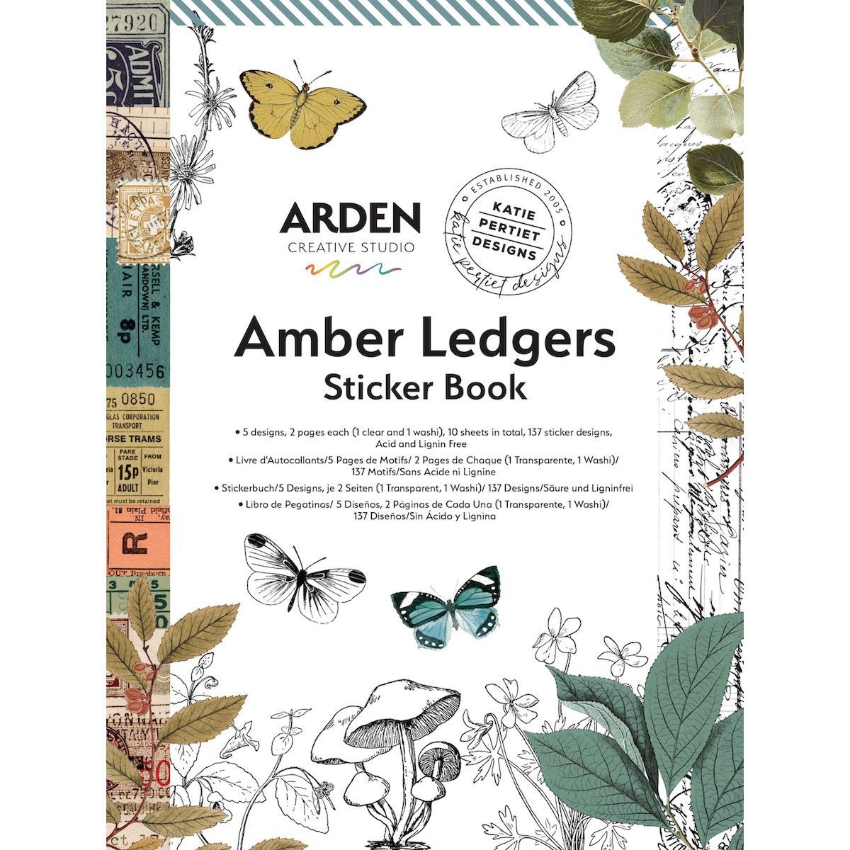 Arden Creative Studio Amber Ledgers Sticker Book acssb0003
