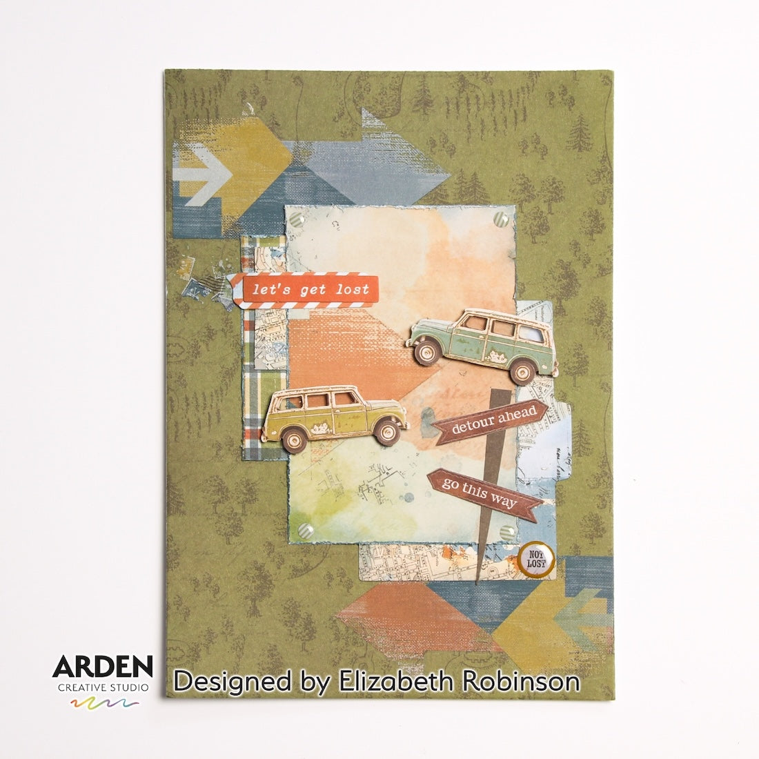 Arden Creative Studio Been There 12x12 Paper Pad acspp0020 go this way