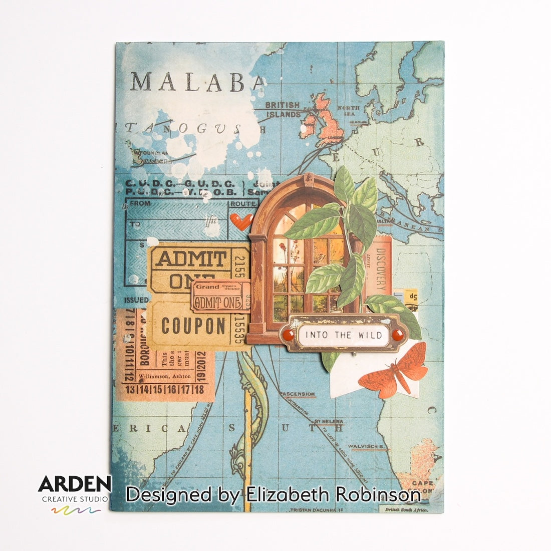Arden Creative Studio Been There 12x12 Paper Pad acspp0020 into the wild