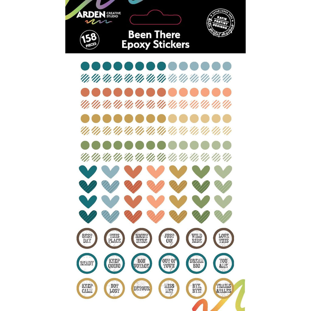 Arden Creative Studio Been There Epoxy Stickers acses0001