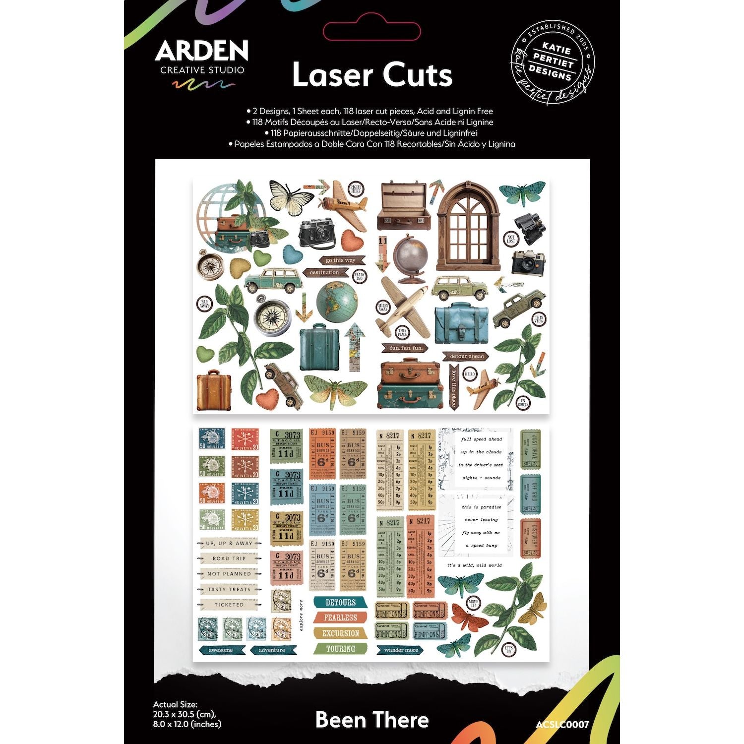 Arden Creative Studio Been There Laser Cuts acslc0007