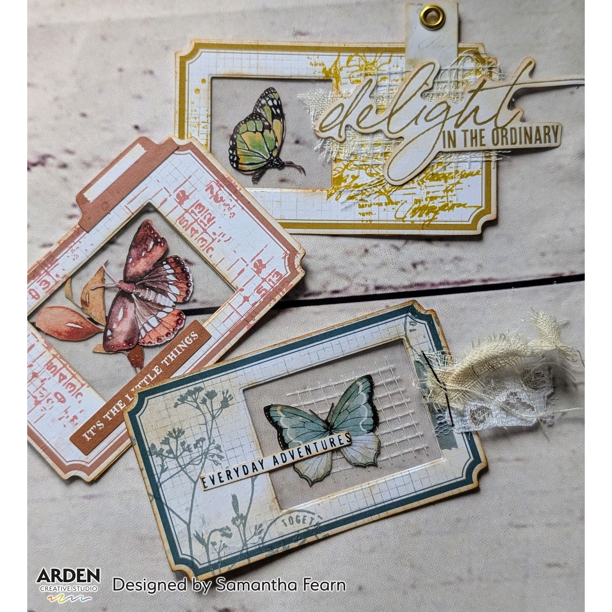 Arden Creative Studio Botanical Clusters 01 Clear Stamps acscs0010 tags